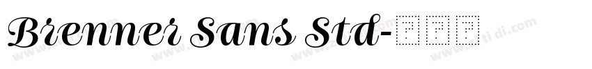 Brenner Sans Std字体转换